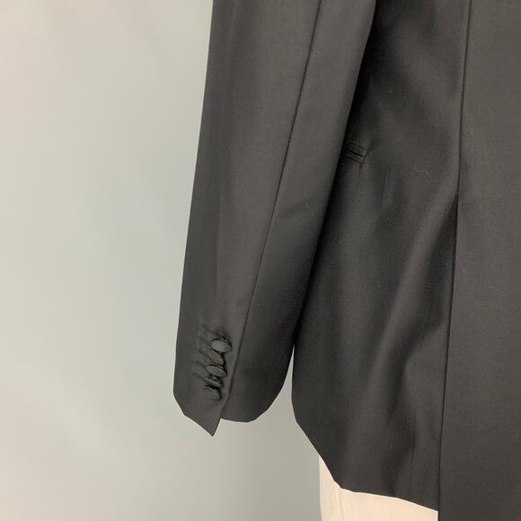 PAUL SMITH Size 42 Black Wool Peak Lapel Sport Coat - Picture 4 of 6